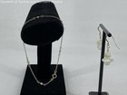 925 Sterling Silver Glass Serpentine Jewelry w/Chain Bracelet, Earrings 6.17g — photo 2