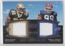 2011 Topps Prime Dual Combo Relics 54/398 Mark Ingram Marcell Dareus #DCR-ID 0o9