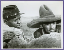 1959 Negro League Star Satchel Paige, Mitchum, Wonderful Country Movie Still