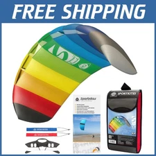 Rainbow Stunt Kite with Winder & Line