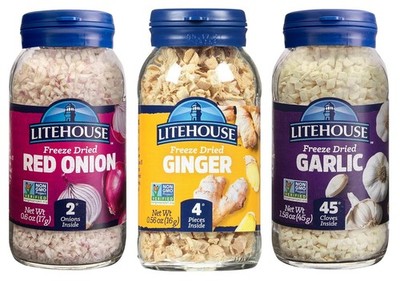 Litehouse Freeze Dried Herbs, Flavors of Asia (Garlic, Red Onion, Ginger)