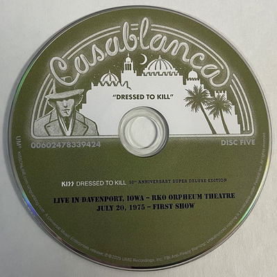 KISS - Live In Davenport, IOWA - CD DTK 50th Anniversary Deluxe
