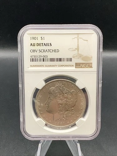 NGC U.S. 90% Silver 1901 $1 Morgan Dollar AU Details
