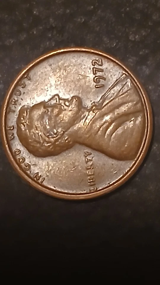 1972 Bronce Penny No Mint Mark Rare Error Double Die Too - Image 3 of 4