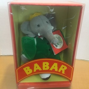 Vintage 1988 Gund “Babar the Elephant” Stuffed Animal (8-1/2”) w/Original Box !
