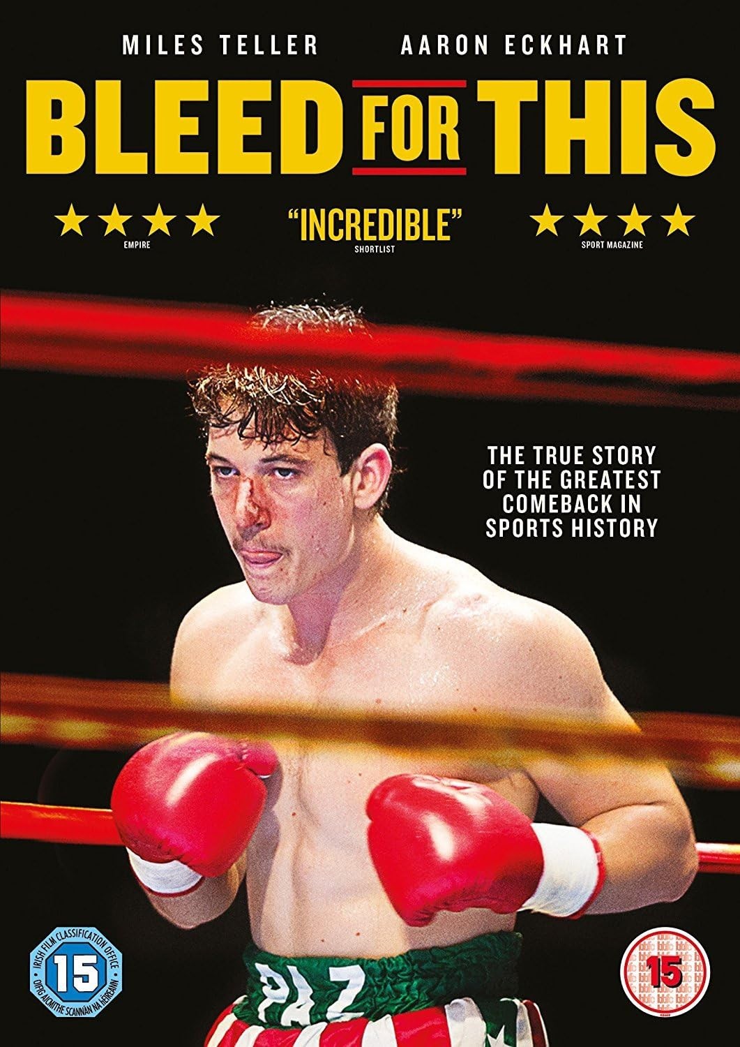 Bleed For This - Miles Teller - DVD - BRAND NEW SEALED