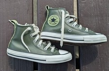 Converse Chuck Taylor All Star Green High Top Sneakers Kids Size 12.5