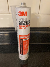 3M Marine Adhesive Sealant 5200 Fast Cure White 10 oz Cartridge Small Dents 