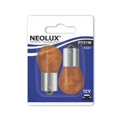 NEOLUX Standard PY21W gelb 21W 12V Sockel BAU15s Signal- und Innenbeleuchtung