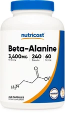 Nutricost Beta-Alanine Capsules 3400mg, 240 Capsules (60 Servings)
