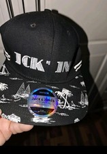 JACK & JONES Snapback Cap Schwarz Palmen Must...