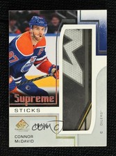 2024-25 Upper Deck SP Game Used Supreme Sticks 10/15 Connor McDavid #SP-CO 1t1p