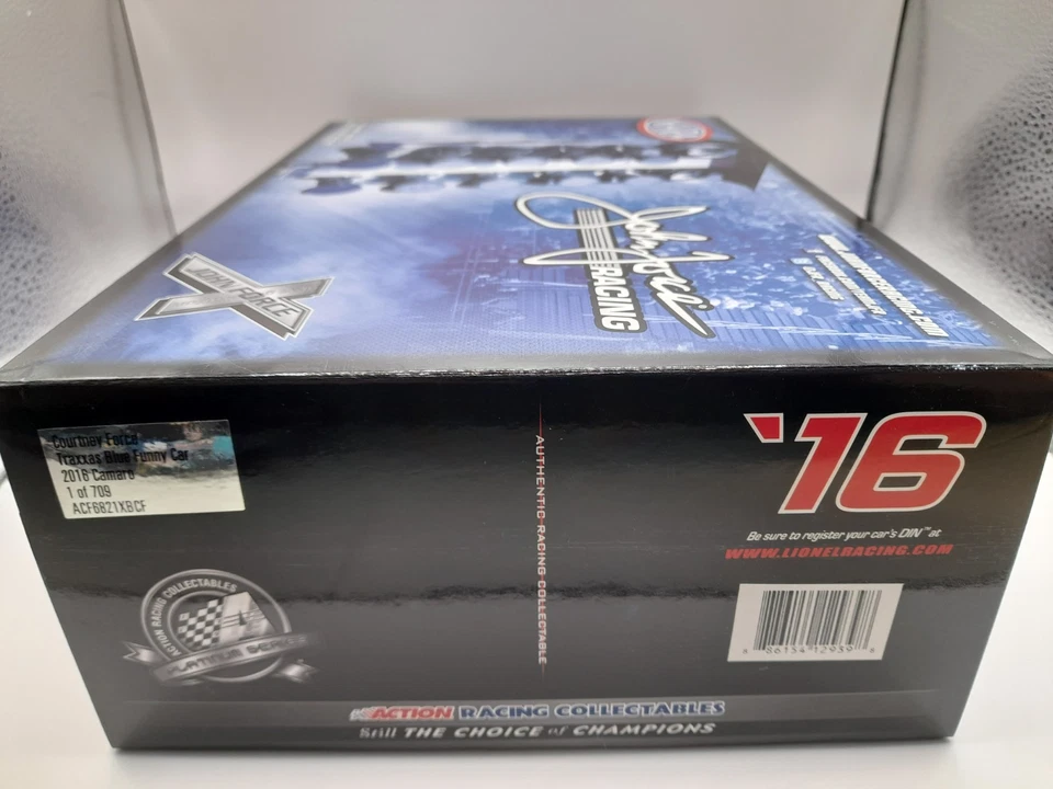 Coche divertido Courtney Force Traxxas 2016 azul Camaro 1 de 709 NHRA 1:24 Foto 3 de 4