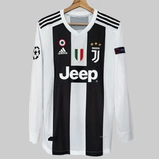RONALDO #7 Juventus FC 2018-19 Home Soccer Long Sleeve Jersey Men’s