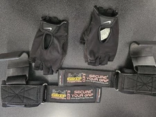 Grip Power Pads Pro Weight Lifting Straps and Nike, Training Gloves
