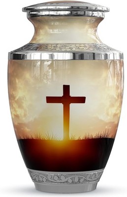 Transcendent Cross Urn Ashes Adult 200 Cubic Inch Capacity Male Female