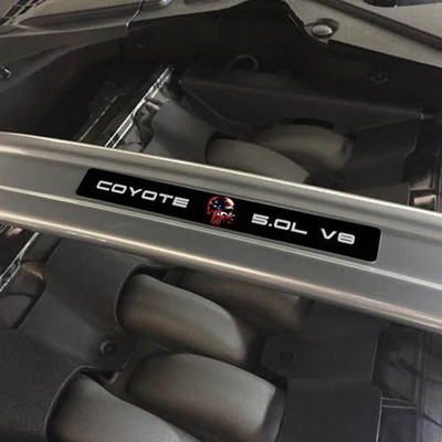Anchor Room Strut Tower Brace Plate ''Coyote 5.0L V8'' Punisher Mustang 11-26 F...