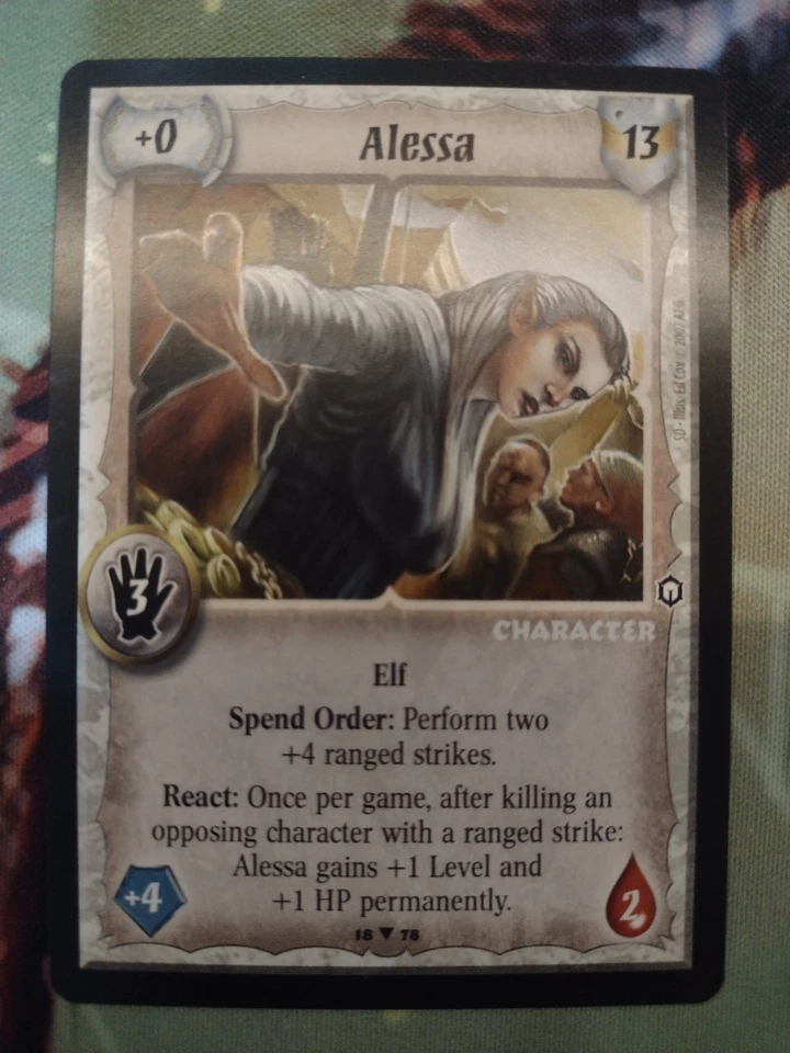 Warlord Saga of the Storm - Elf Alessa - Destino robado - Promoción de antiguos Foto 2 de 2