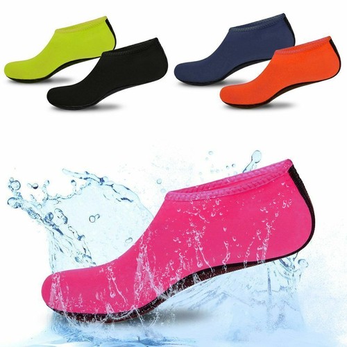 Womens Men Aqua Water Shoes Swim Surf Yoga Sports Beach Exercise Skin Socks - Picture 3 of 16