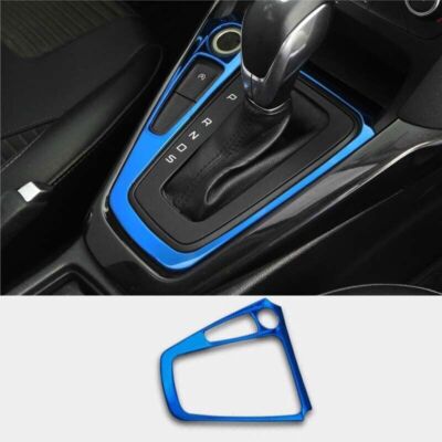 Blue Central Console Gear Shift Frame Trim 2015-18 Titanium For Ford Focus ST RS
