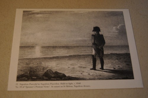 Antique Repro 1800s Advertising Card Paper Hold To Light Napoleon Dreams Power