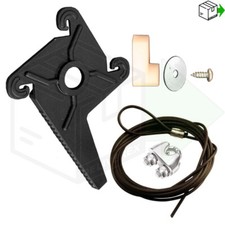 Garage Door REAR LOCKING PLASTIC CRUCIFIX CAM Cardale Wickes Wessex Latch Handle