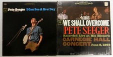 Pete Seeger Lot De 2 Orig. en Direct Lps Nous Shall Surmonter I Peut Voir A Neuf