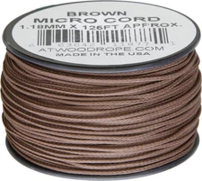 Atwood Rope MFG Micro Cord 125ft Brown MS07 - BROWN