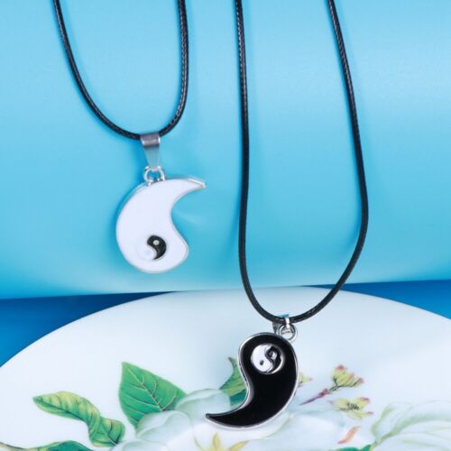  Passende Halsketten Yin-Yang-Halskette Freundschafts Geschenkeidee Schmuck - Afbeelding 1 van 18