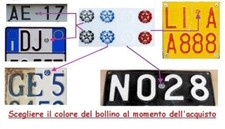 Logo Stemma Bollino Adesivo Repubblica RI Stella Stellina Restauro Targa D'epoca