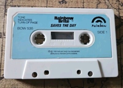 Rainbow Brite Saves The Day Book Cassette 1985 Vintage Read Along Book