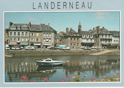 CPSM LANDERNEAU LES QUAIS A MAREE HAUTE
