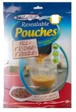 Sealapack Resealable Food Soup Bag Pouches Pack Of 7 Fill Fridge Freeze 1L Bag