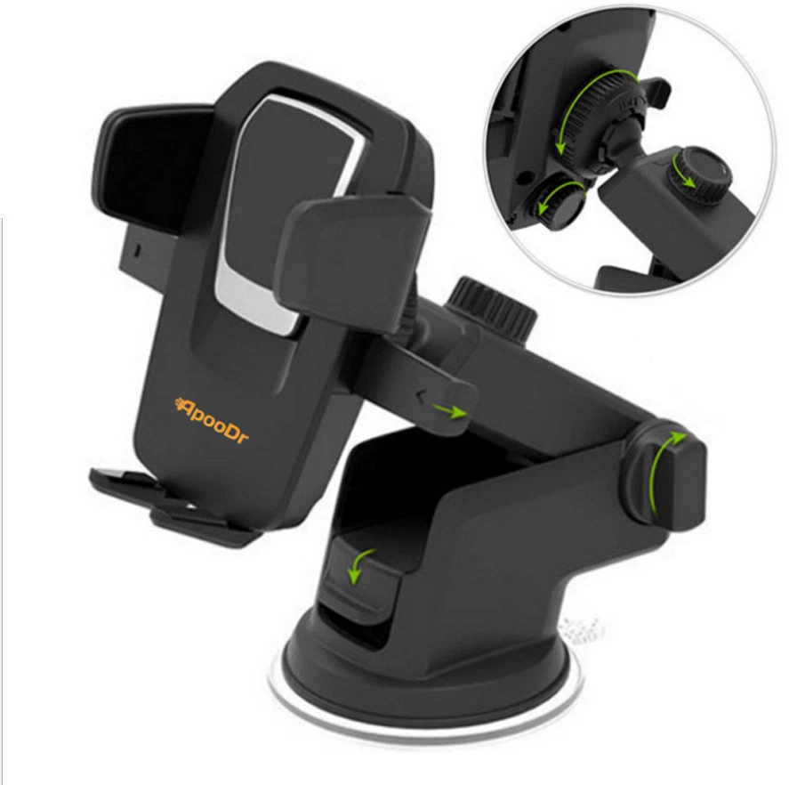 ApooDr 360°Car Holder Mount Bracket For Mobile Cell Phone GPS - Image 3 of 4