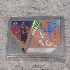 2020-21 Illusions Tony Parker Orange Parallel Living Legends #14