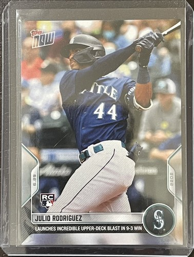 2022 Topps Now Julio Rodriguez Rookie Card 432 Launches Upper Deck HR 