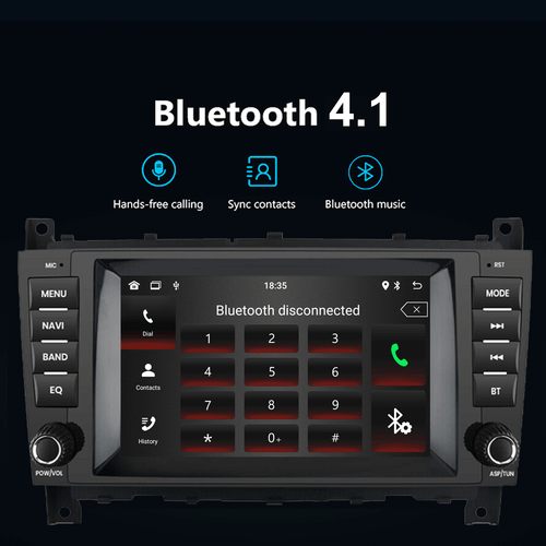 for MERCEDES BENZ C CLK W203 W209 Stereo CarPlay Navigation+BT Head Unit 4+64G - Picture 7 of 14
