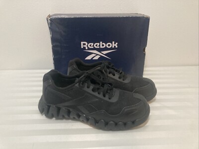 Reebok Womens Zig Pulse Black Work & Safety Shoes 10 Medium (B,M) BHFO 0709