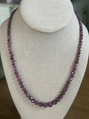 Jay King RUBY Sterling Silver 18" Graduated Bead Necklace NWT - Picture 13 of 16