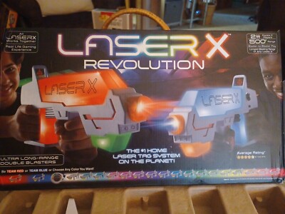 Laser Tag Laser X Two Player Revolution Double Blasters Battery