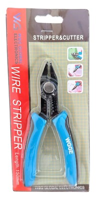 Wire Cutters Precision Flush Pliers w/Supplementary Stripping, Cutting Pliers 6''