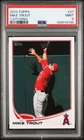 2013 Topps #27 Mike Trout Catching SP Image Variation PSA 9 Mint Angels Baseball