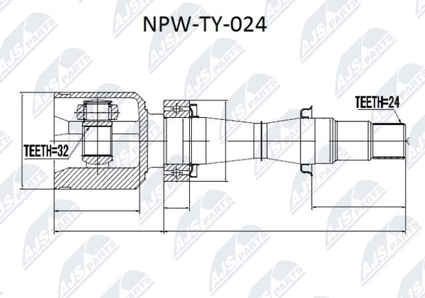 NPW-TY-024 NTY Gelenksatz, Antriebswelle FüR Toyota-image