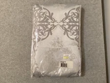 Bed Bath & Beyond Valentina Blue 70” Round Table Cloth Grayish Blue NIP!  #YD-1