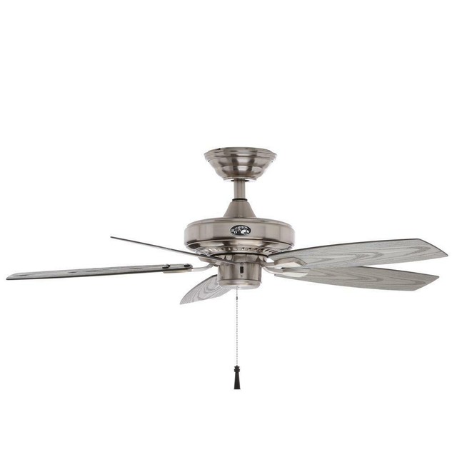 Hampton Bay 34314 Escape 68 Indoor Outdoor Brushed Nickel Ceiling