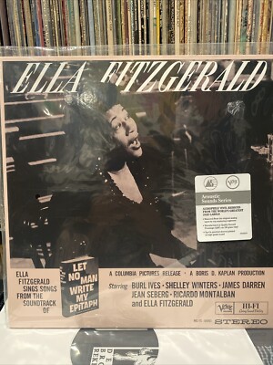 ELLA FITZGERALD-  Let No Man Write My Epitaph  LP Vinyl Verve Acoustic Series