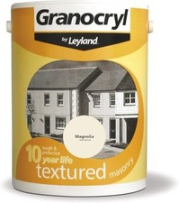 Leyland Granocryl Textured Masonry Paint Magnolia 5L Exterior Use