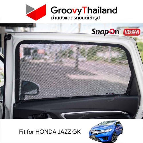 4 PCS FIT HONDA JAZZ GK SUN SHADE EMBEDDED MAGNET - Picture 3 of 9