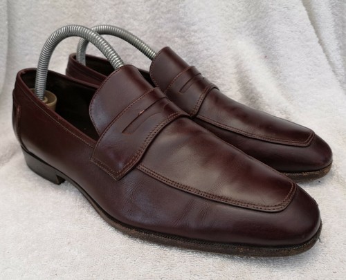 Brown Leather Loafers Shoes UK 