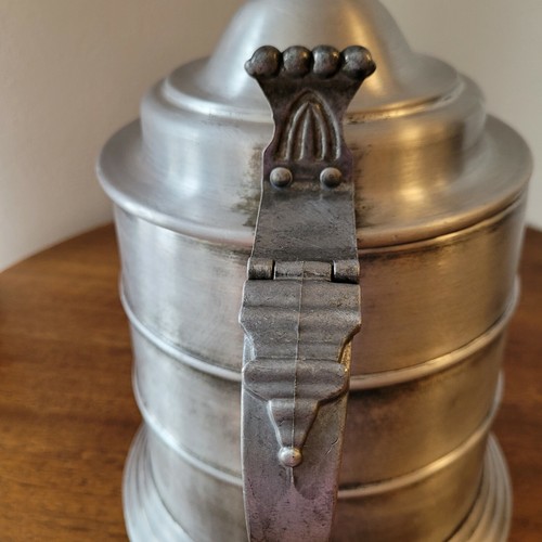 Tankard Flagon Icebucket Pewtertone Metal X-Large Size Medieval Decor Italy Made - Picture 9 of 12